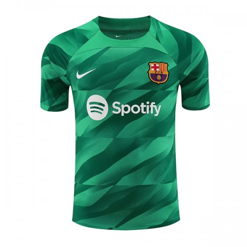 Pánský Fotbalový dres Barcelona Brankářské 2023-24 Domácí Krátký Rukáv